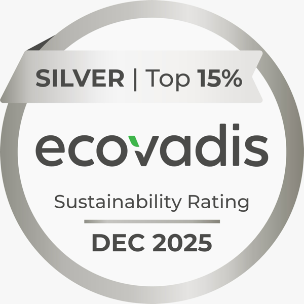 Selo EcoVadis Silver Top 15%